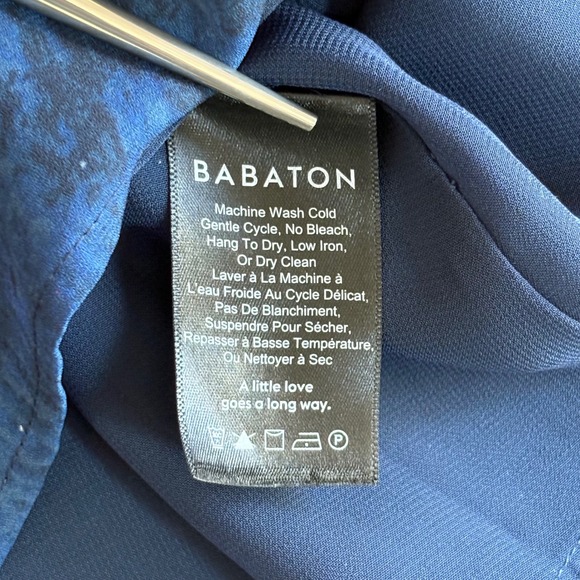 Babaton Slip Dress | Size Small | Midnight Blue Spaghetti Strap - Picture 8 of 9